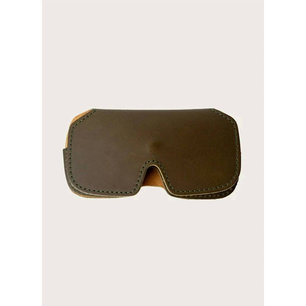 NEW WP STANDARD unisex leather sunglasses case in olive